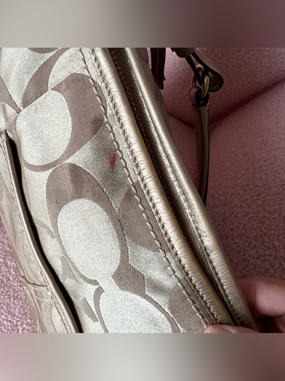 Vintage Coach Large Signature Hobo Bag - Picture 7 of 8